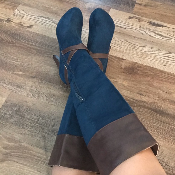 Green and brown boots - Picture 4 of 13